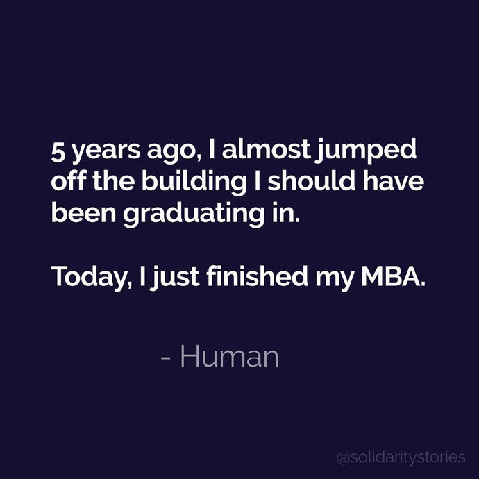 Today, I just finished my MBA.