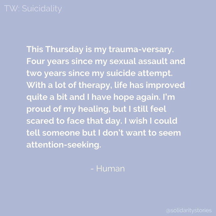 This Thursday is my trauma-versary.