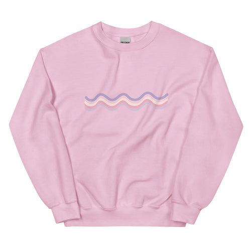 Purple Squiggles Crewneck Sweatshirt